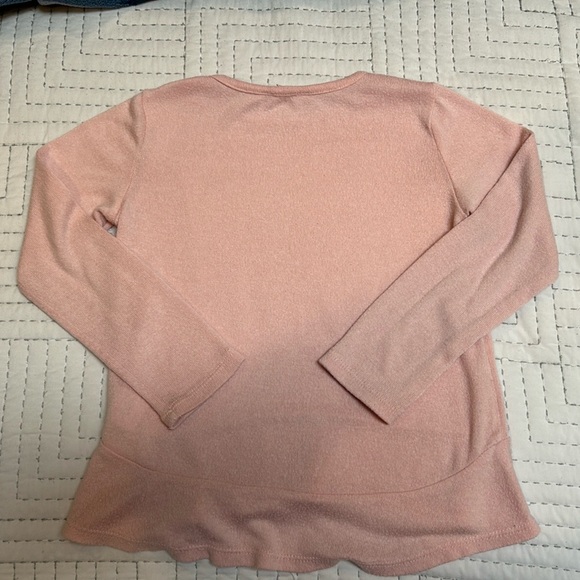 Unicorn Sequin Peplum Sweater Top 6-7 - Picture 2 of 3